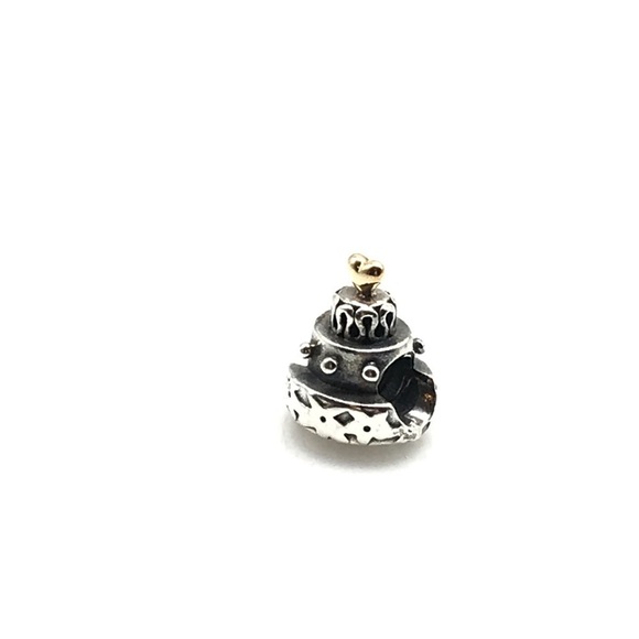 Pandora Retired Two Tone Cake Charm - Picture 3 of 5